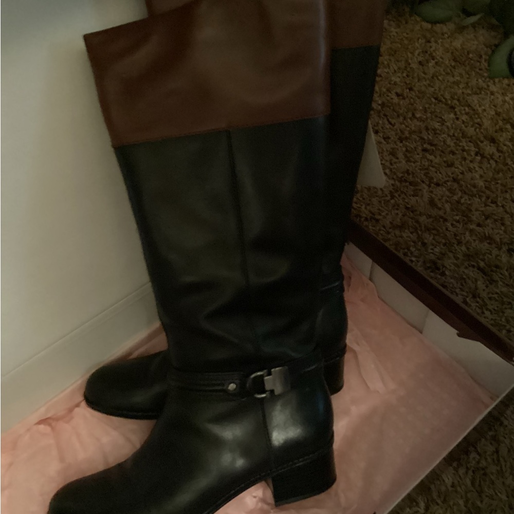 Bandolino Genuine Leather Tall Boots Sz. 8-1/2 NWOT